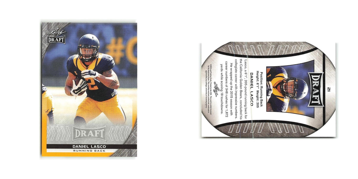 Daniel Lasco 2016 Leaf Draft Gold #21 California Golden Bears Football Card NM