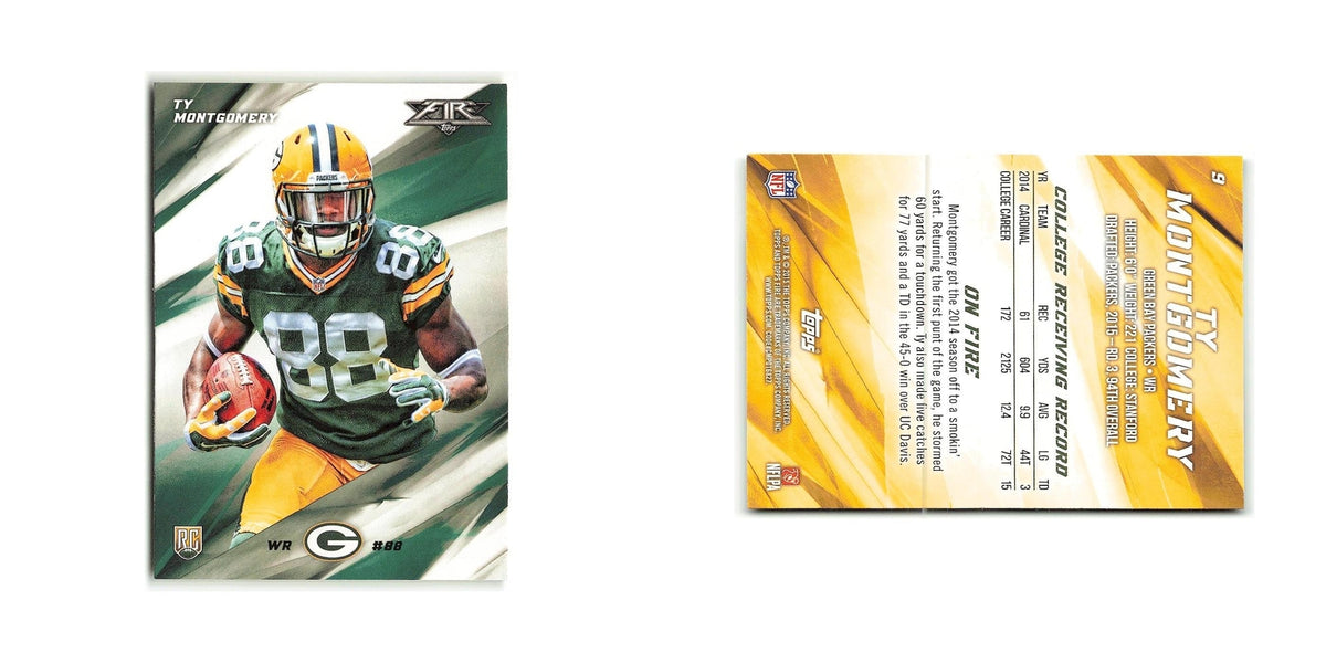 Ty Montgomery Rookie 2015 Topps Fire Rookies #9 Green Bay Packers NM