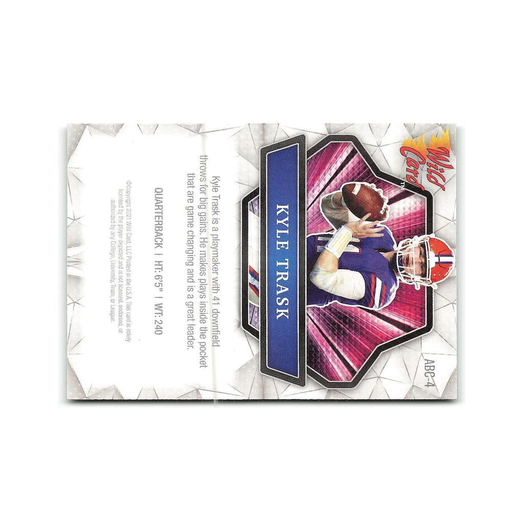 Kyle Trask 2021 Wild Card Alumination #ANBC 4 Football Card NM