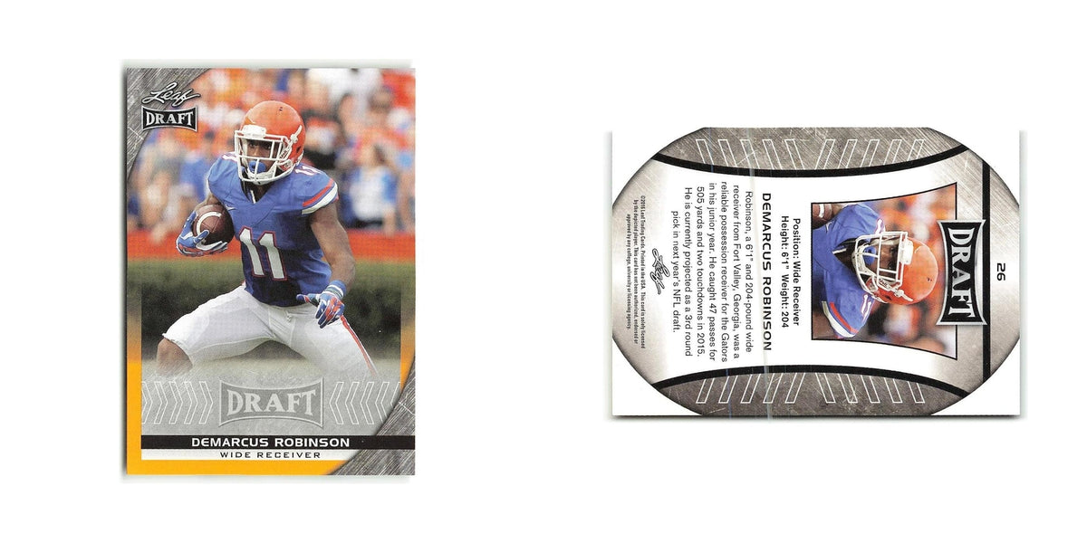 Demarcus Robinson 2016 Leaf Draft Gold #26 Florida Gators Football Card NM