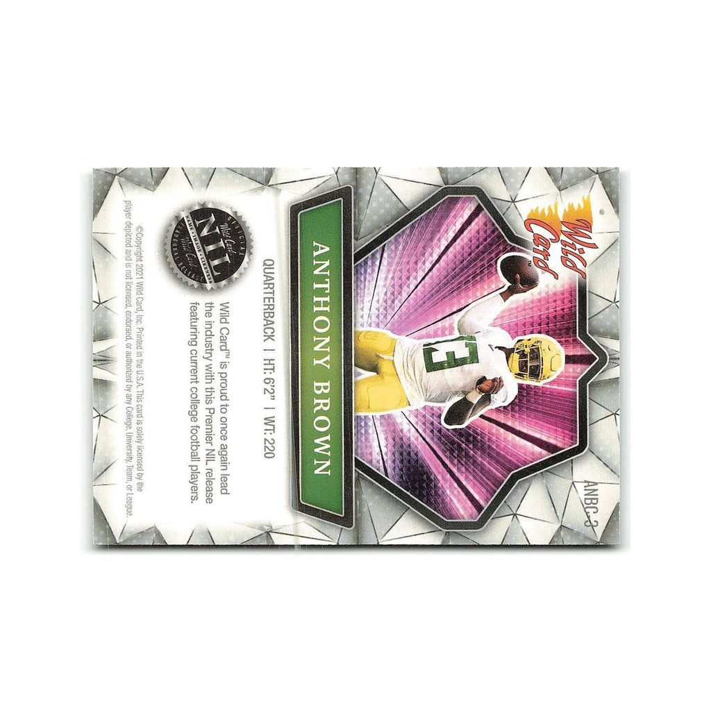 Anthony Brown 2021 Wild Card Alumination #ANBC 3 Football Card NM