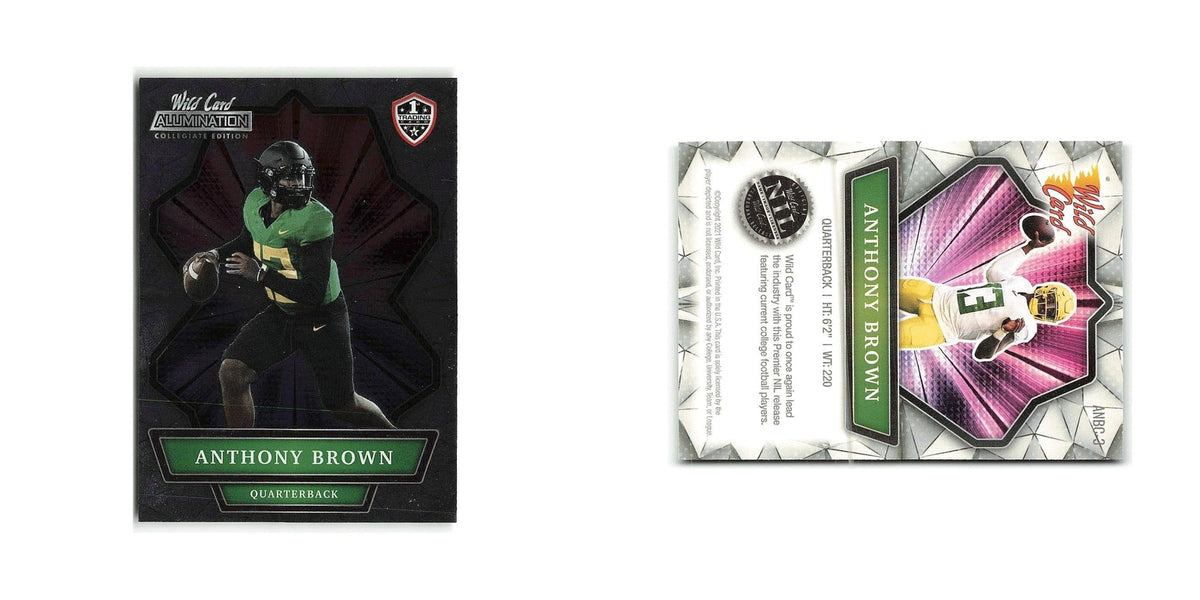 Anthony Brown 2021 Wild Card Alumination #ANBC 3 Football Card NM