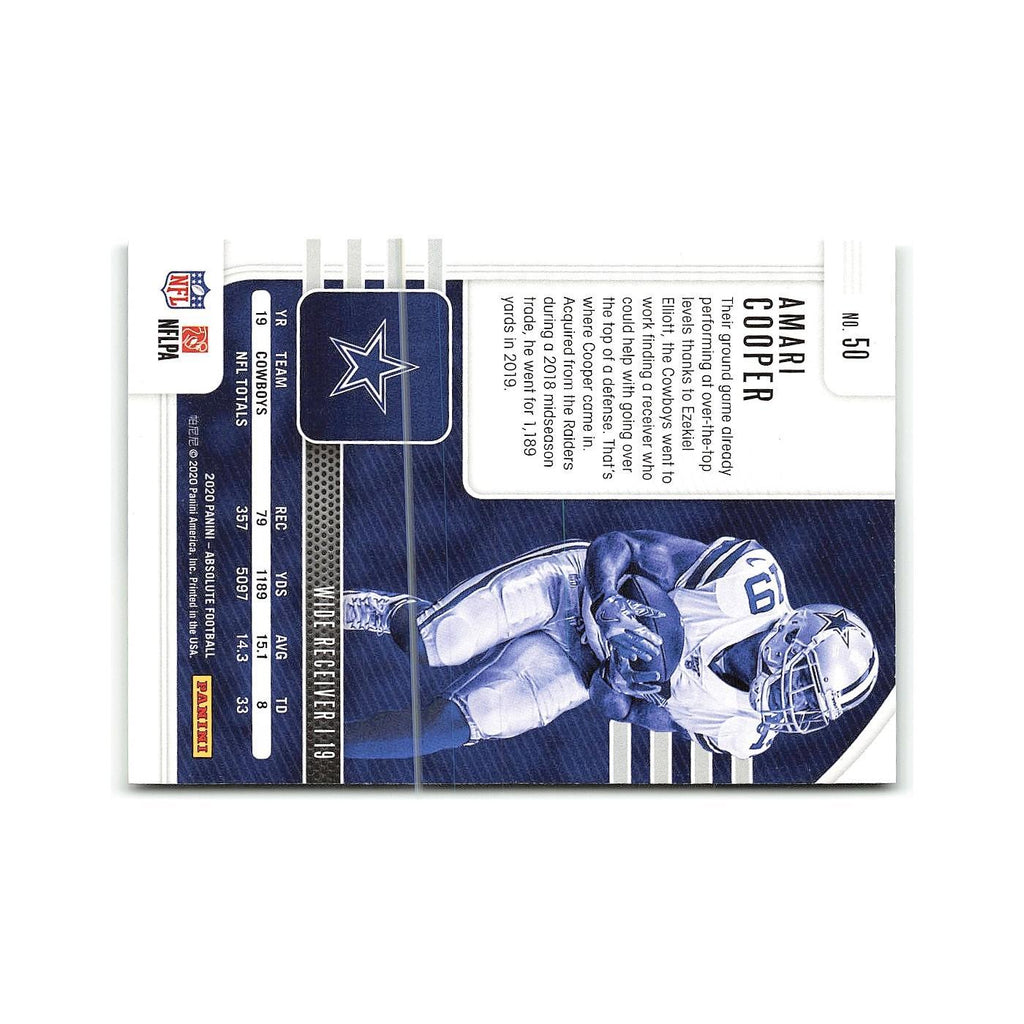Amari Cooper 2020 Panini Absolute #50 Dallas Cowboys Football Card NM