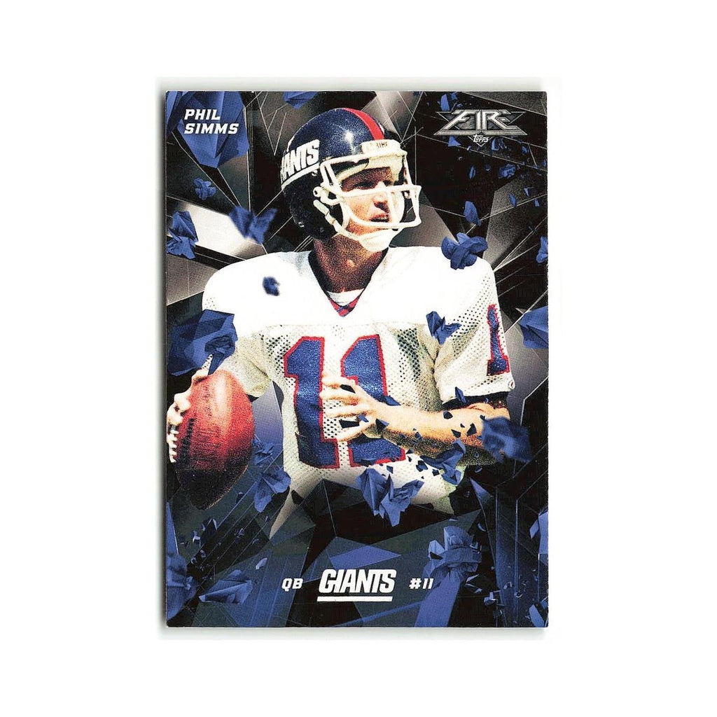 Phil Simms 2015 Topps Fire #33 New York Giants Football Card NM