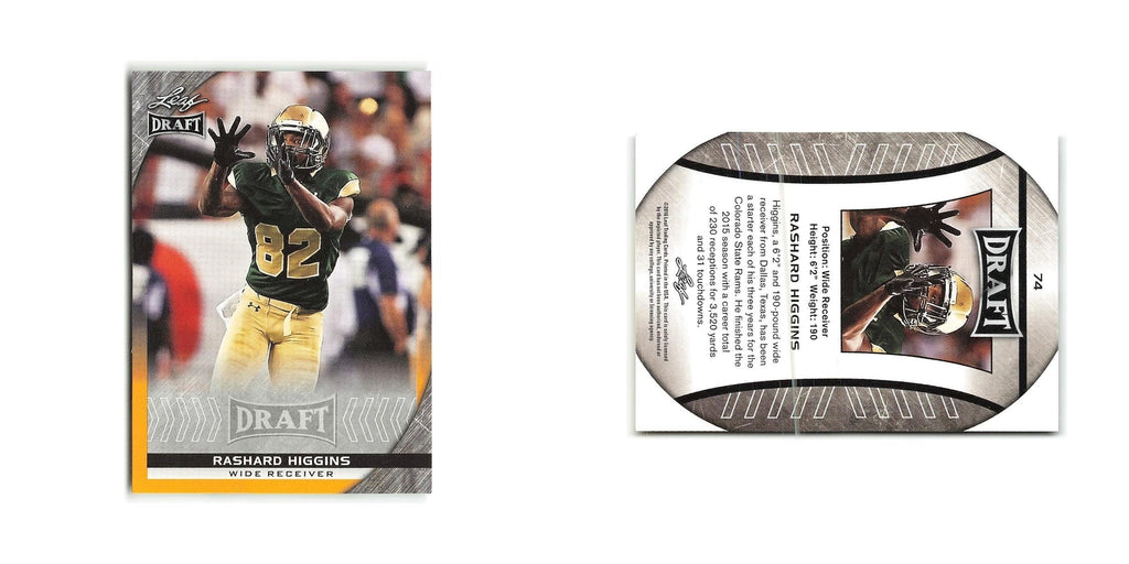 Rashard Higgins 2016 Leaf Draft Gold #74 Colorado State Rams Football Card NM