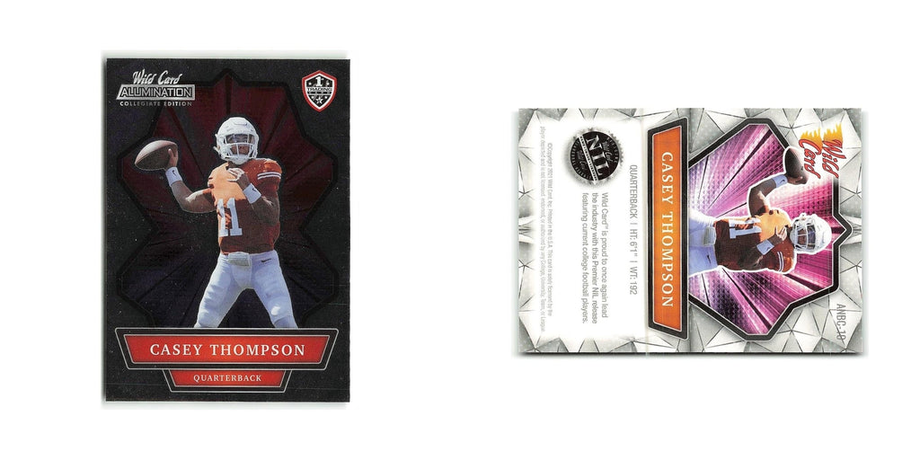 Casey Thompson 2021 Wild Card Alumination #ANBC 10 Football Card NM