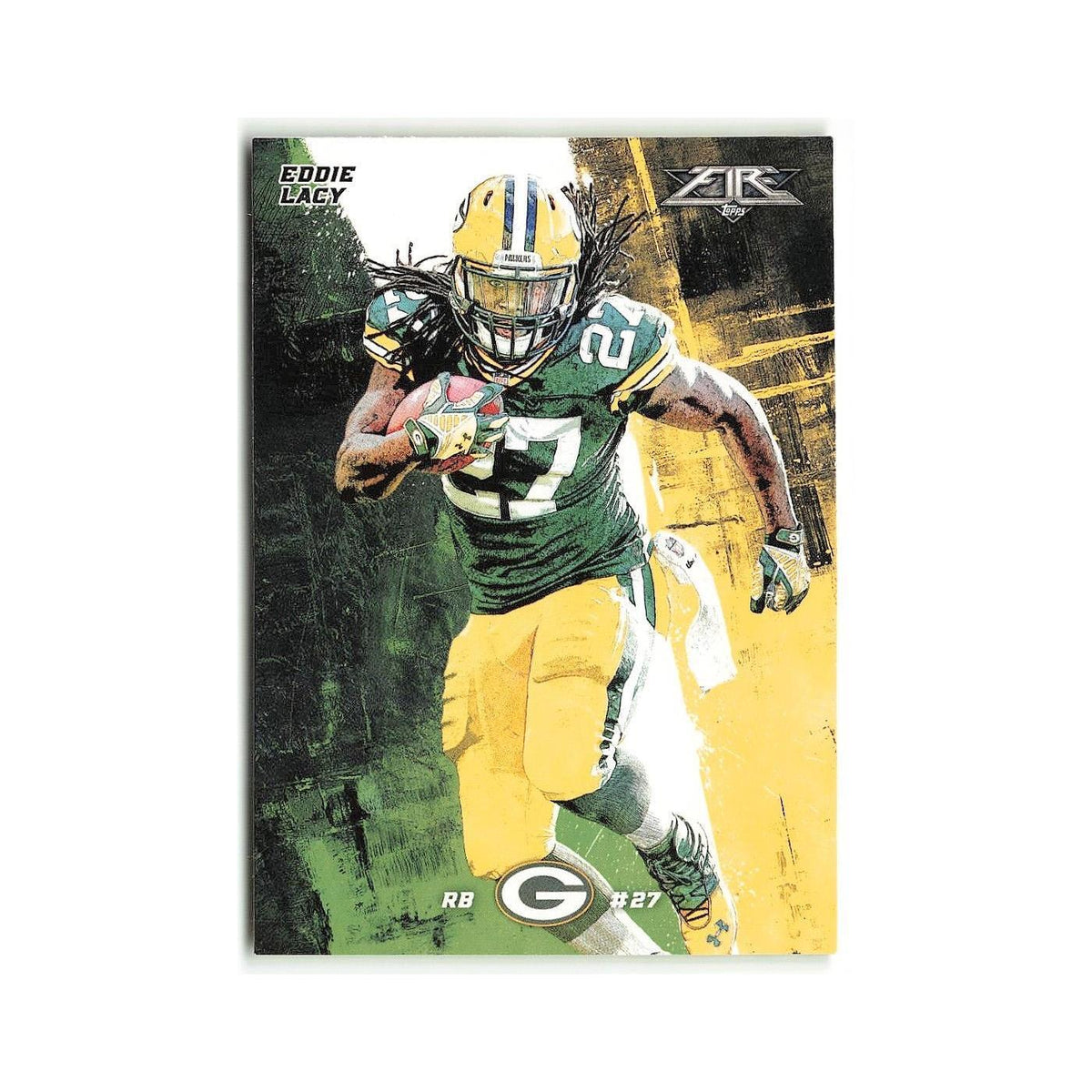 Eddie Lacy 2015 Topps Fire #46 Green Bay Packers Football Card NM