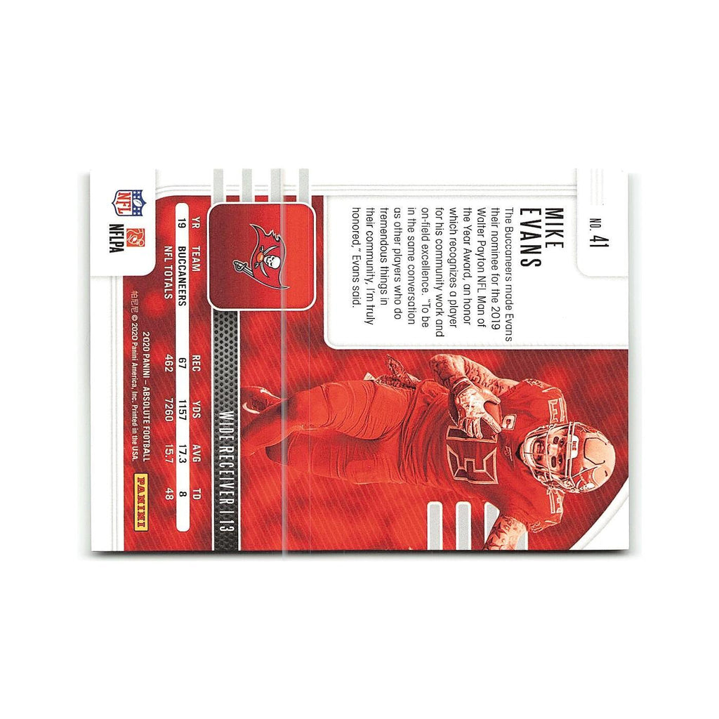 Mike Evans 2020 Panini Absolute #41 Tampa Bay Buccaneers Football Card NM
