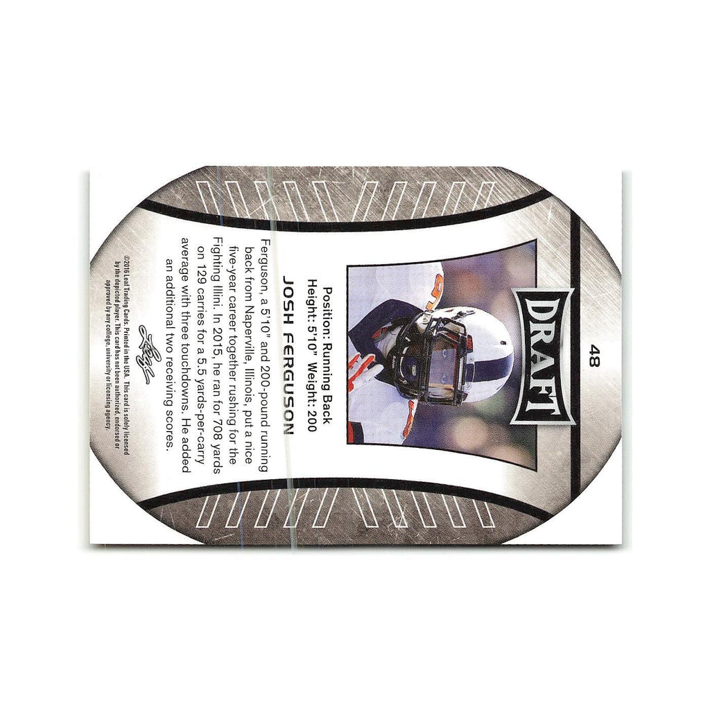 Josh Ferguson 2016 Leaf Draft Gold #48 Illinois Fighting Illini Football Card NM