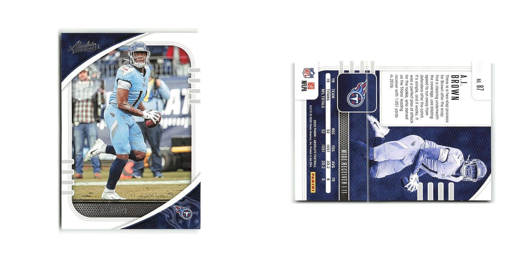 A.J. Brown 2020 Panini Absolute #87 Tennessee Titans Football Card NM