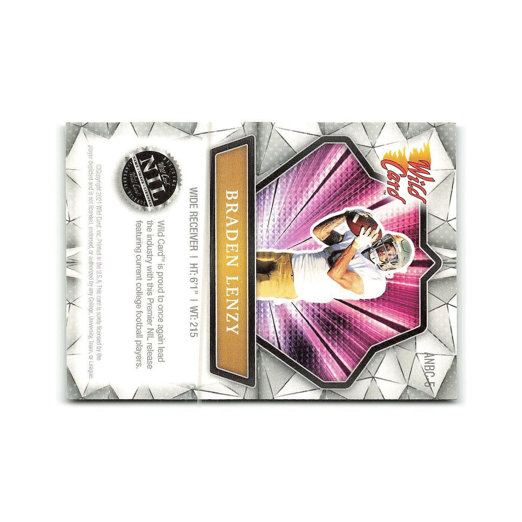 Braden Lenzy 2021 Wild Card Alumination #ANBC 5 Football Card NM