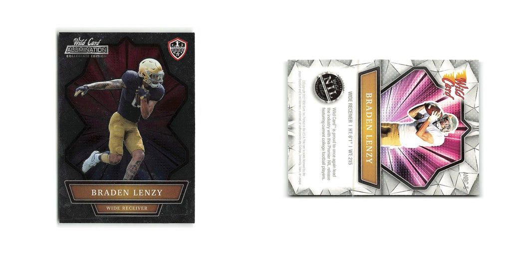 Braden Lenzy 2021 Wild Card Alumination #ANBC 5 Football Card NM