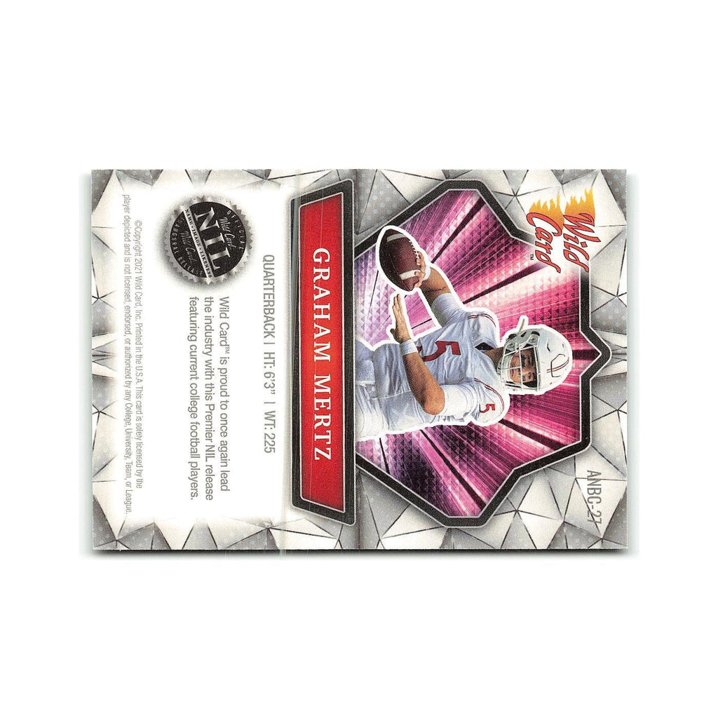 Graham Mertz 2021 Wild Card Alumination #ANBC 27 Football Card NM