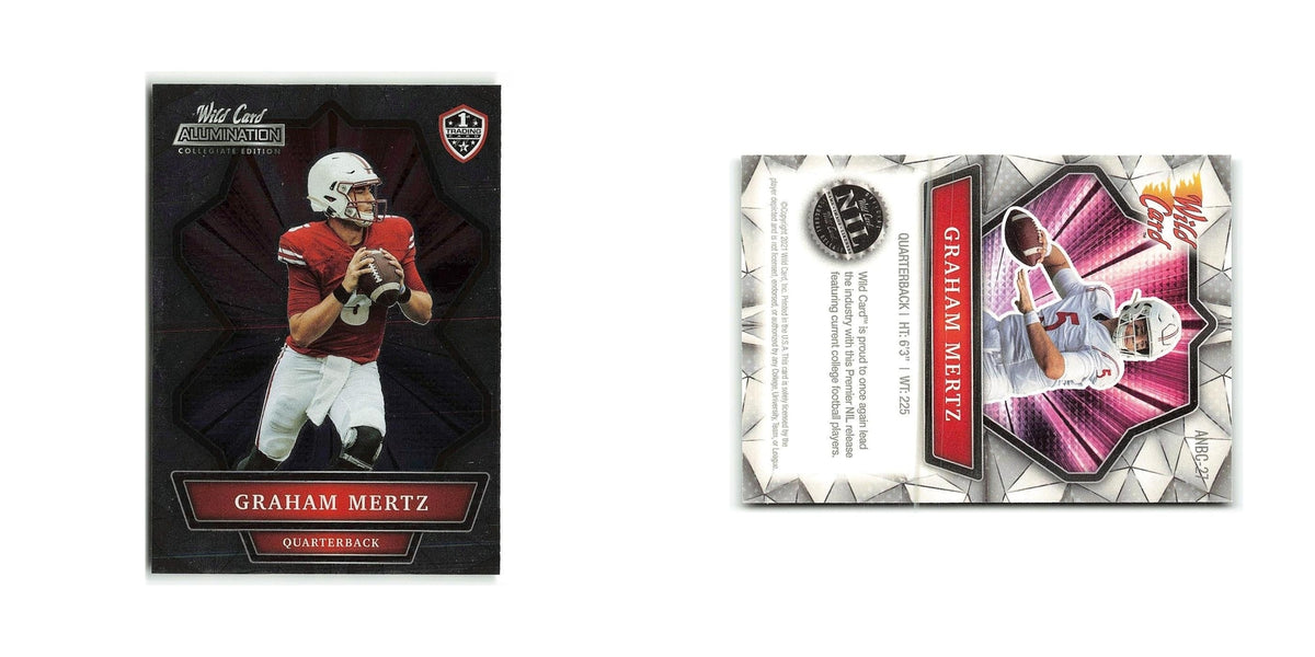 Graham Mertz 2021 Wild Card Alumination #ANBC 27 Football Card NM