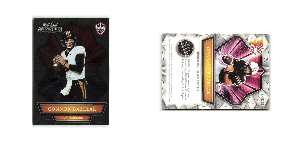 Connor Bazelak 2021 Wild Card Alumination #ANBC 16 Football Card NM