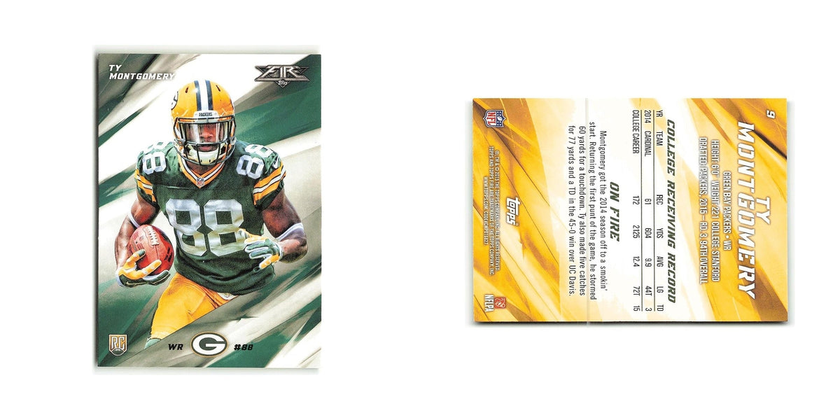 Ty Montgomery Rookie 2015 Topps Fire Rookies #9 Green Bay Packers NM