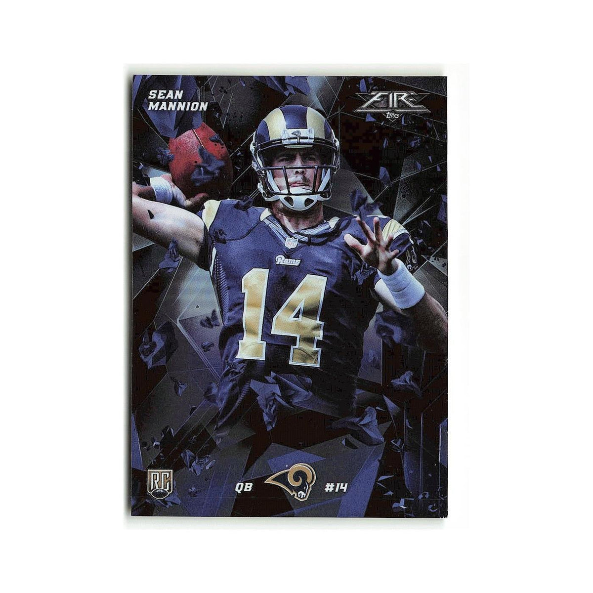 Sean Mannion Rookie 2015 Topps Fire #39 St. Louis Rams Football Card NM