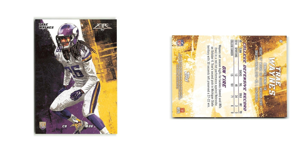 Trae Waynes Rookie 2015 Topps Fire Rookies #421 Minnesota Vikings NM
