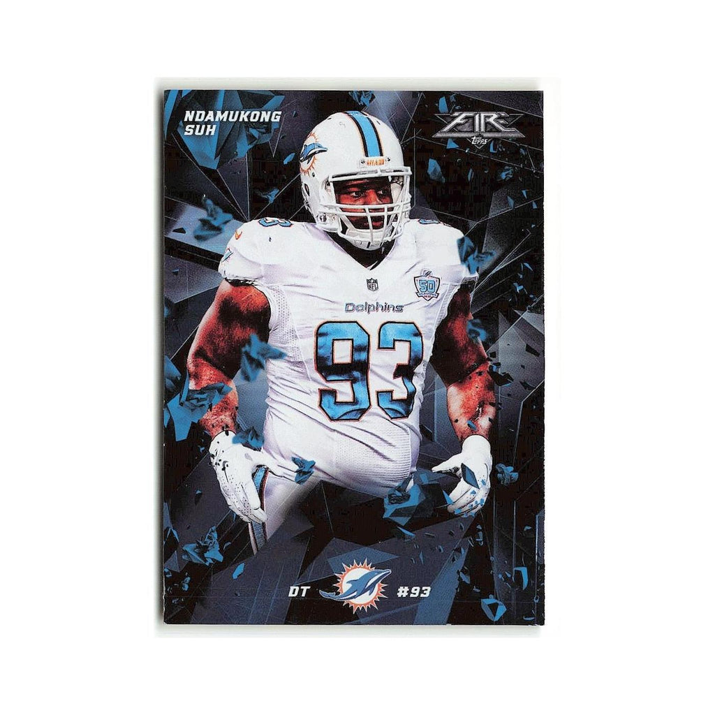 Ndamukong Suh 2015 Topps Fire #49 Miami Dolphins Football Card NM