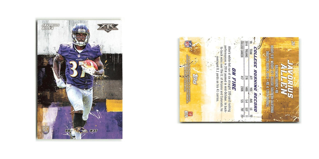 Javorius Allen Rookie 2015 Topps Fire Rookies #31 Baltimore Ravens NM
