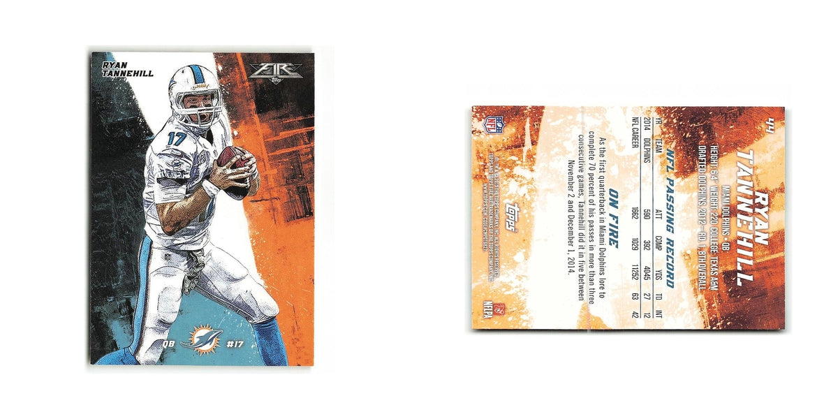 Ryan Tannehill 2015 Topps Fire #44 Miami Dolphins Football Card NM