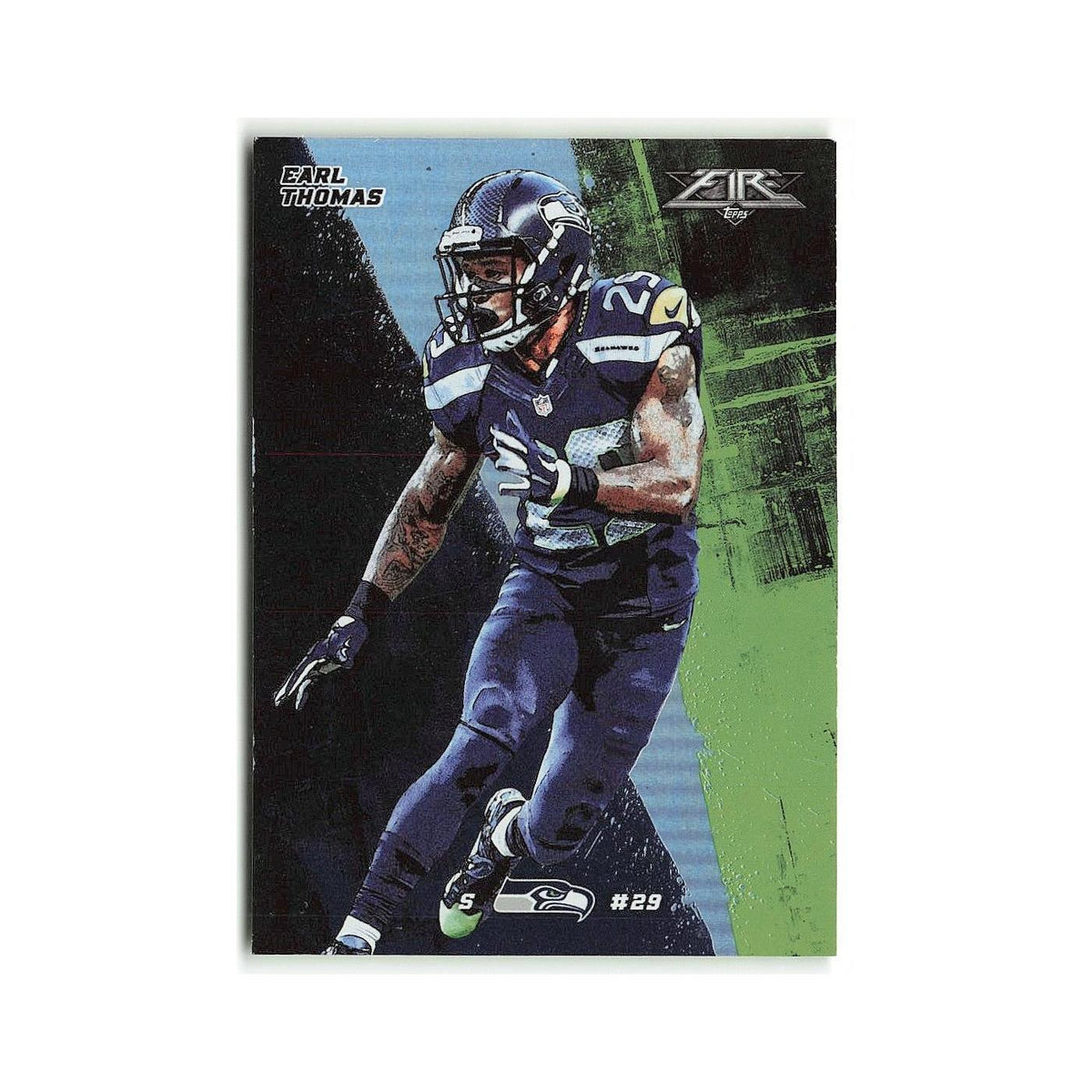 Earl Thomas 2015 Topps Fire #71 Seattle Seahawks Football Card NM