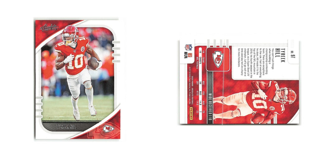 Tyreek Hill 2020 Panini Absolute #97 Kansas City Chiefs Football Card NM