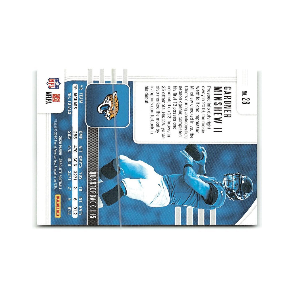Gardner Minshew II 2020 Panini Absolute #26 Jacksonville Jaguars NM