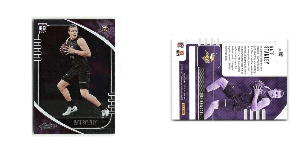 Nate Stanley Rookie 2020 Panini Absolute #182 Minnesota Vikings Football Card NM