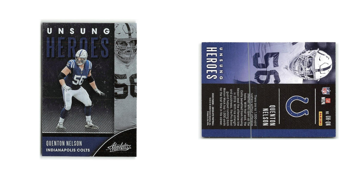 Quenton nelson 2020 Panini Absolute #UH-QN Chicago Bears Football Card NM