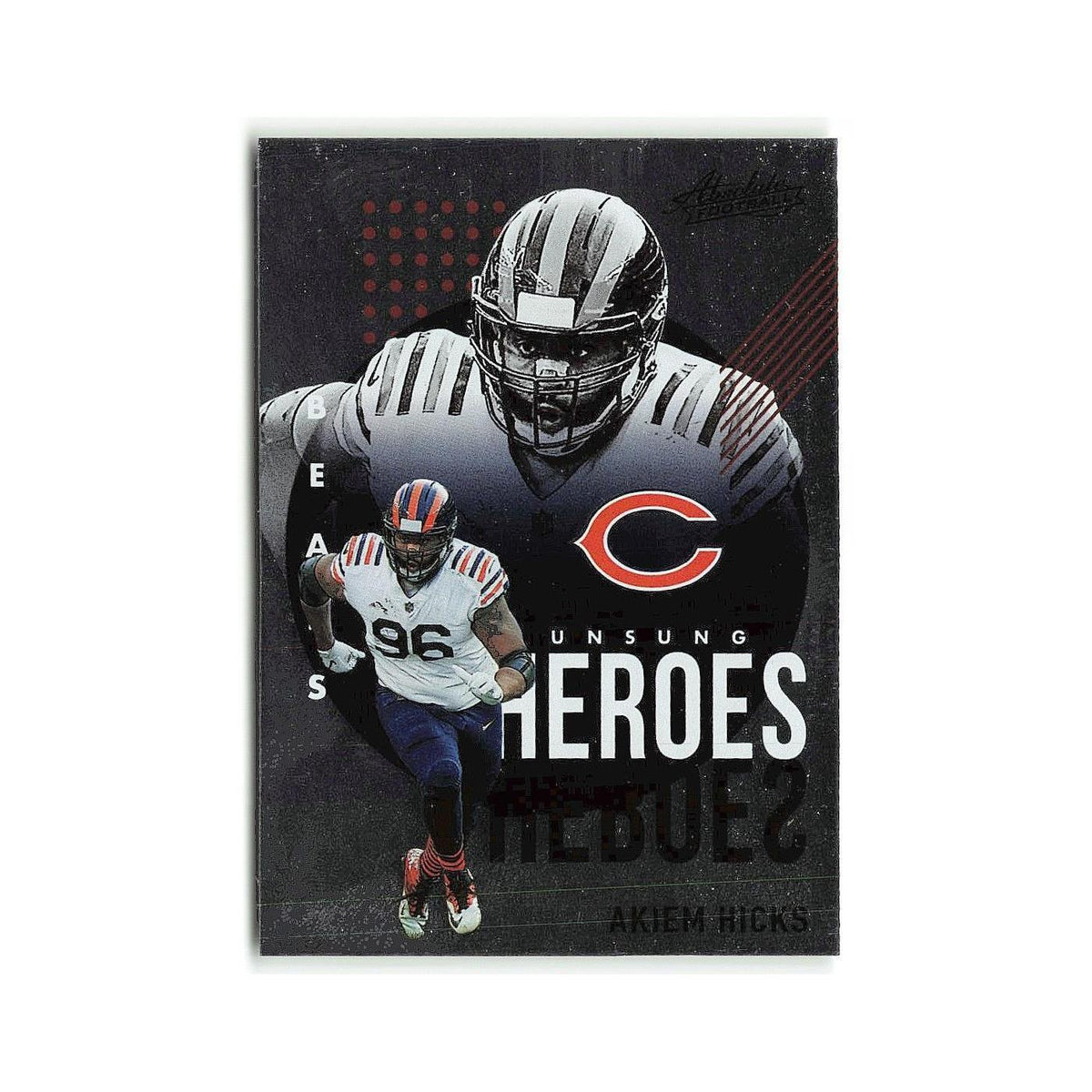 Akiem Hicks 2021 Panini Absolute #UH16 Chicago Bears Football Card NM