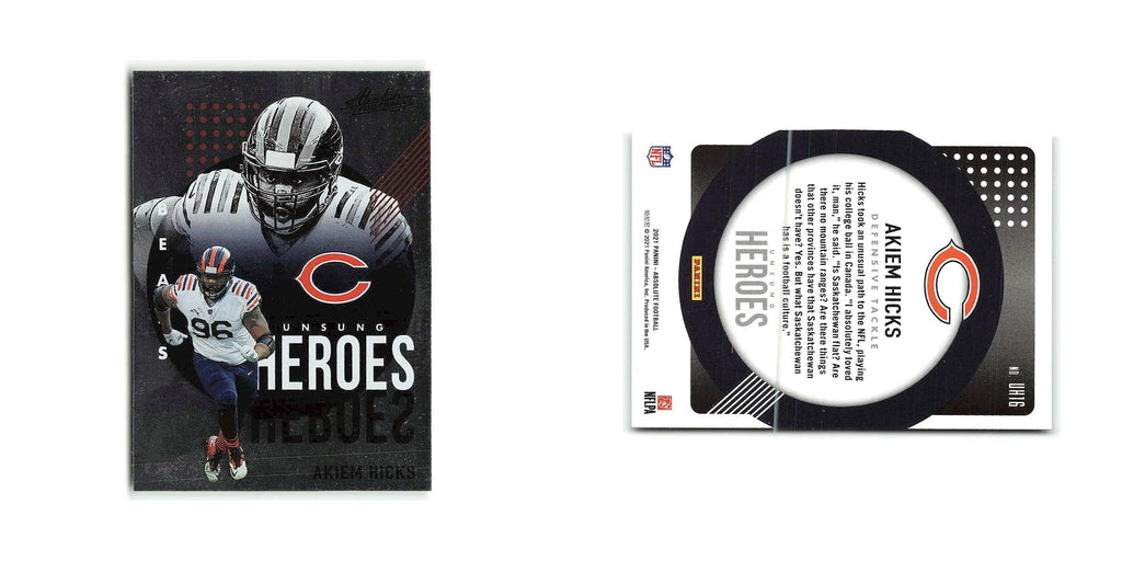 Akiem Hicks 2021 Panini Absolute #UH16 Chicago Bears Football Card NM