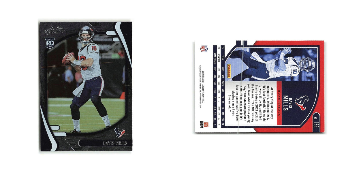 Davis Mills Rookie 2021 Panini Absolute #123 Houston Texans Football Card NM