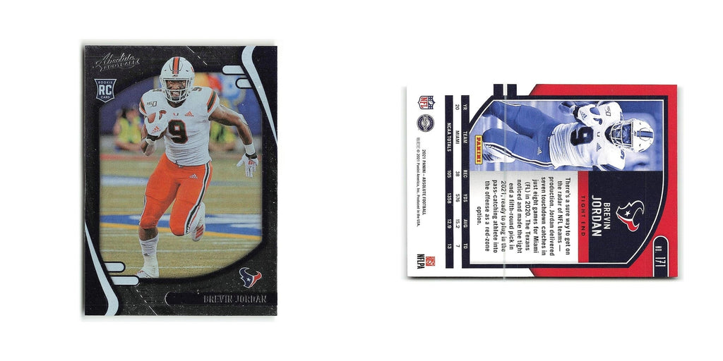 Brevin Jordan Rookie 2021 Panini Absolute #171 Houston Texans Football Card NM