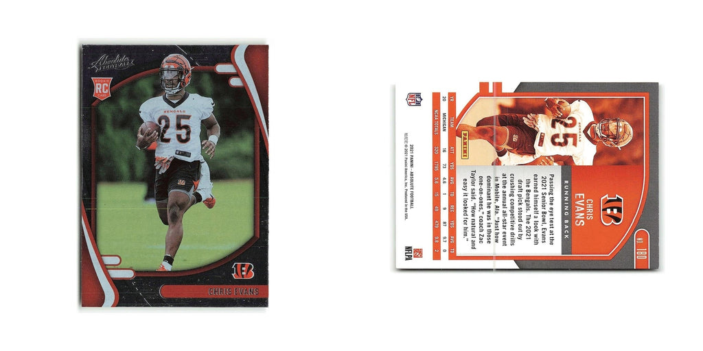 Chris Evans Rookie 2021 Panini Absolute #180 Chicago Bears Football Card NM