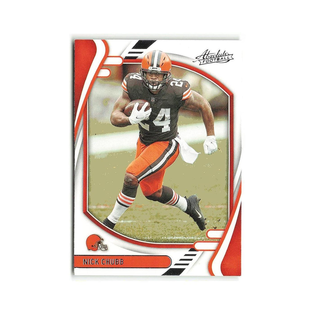 Nick Chubb 2021 Panini Absolute #46 Cleveland Browns Football Card NM