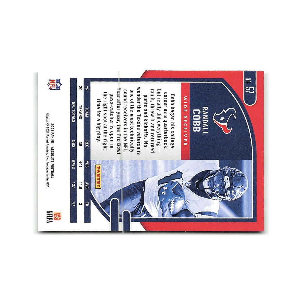 Randall Cobb 2021 Panini Absolute #57 Houston Texans Football Card NM