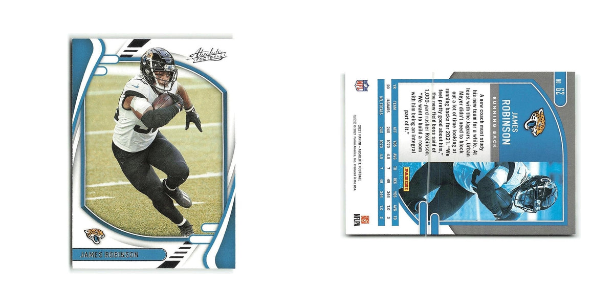 James Robinson 2021 Panini Absolute #62 Jacksonville Jaguars Football Card NM
