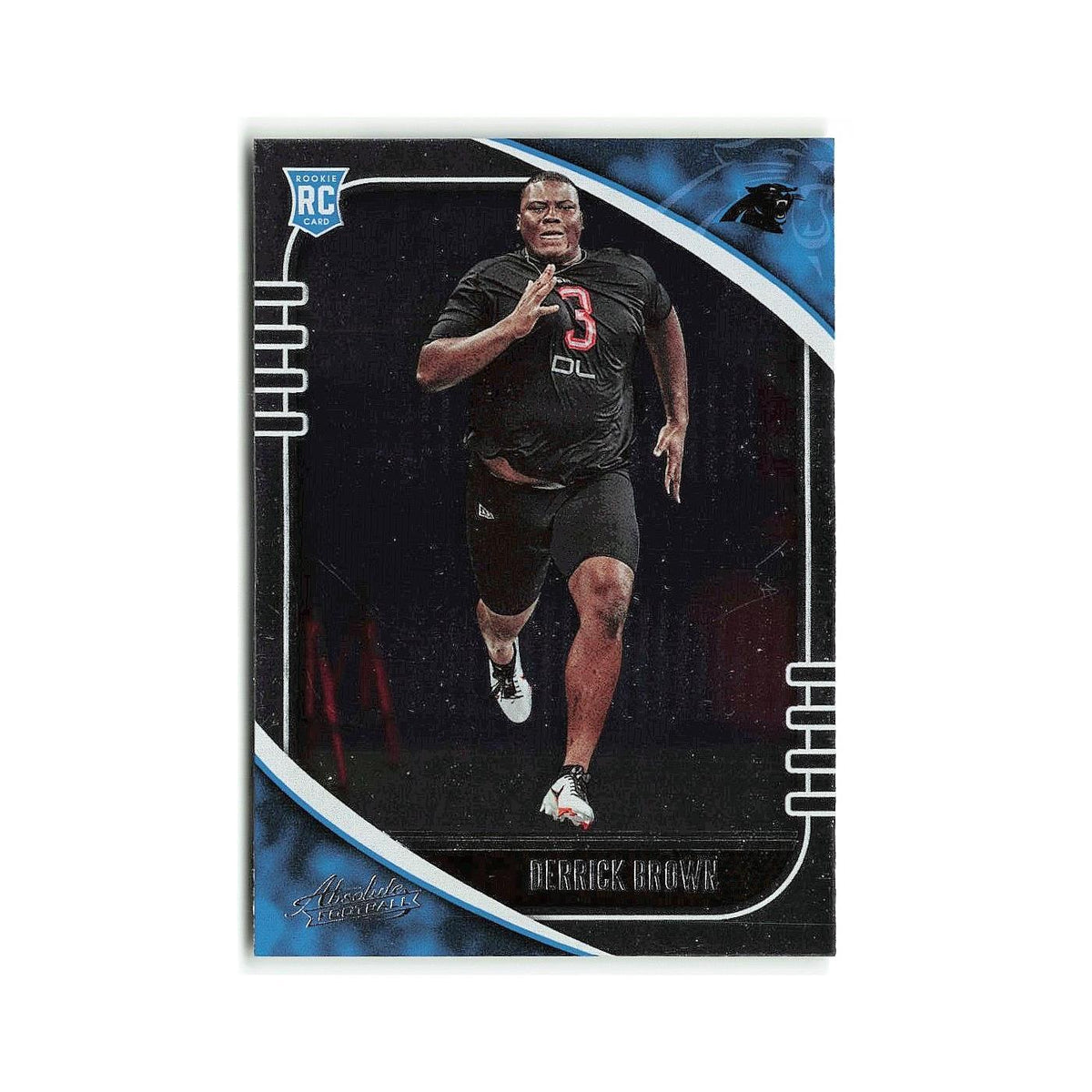 Derrick Brown Rookie 2020 Panini Absolute #130 Carolina Panthers NM