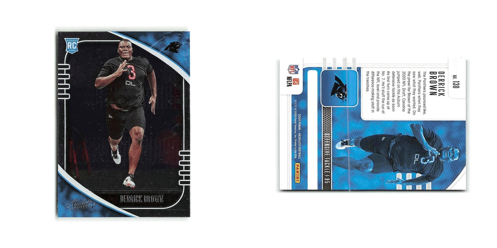 Derrick Brown Rookie 2020 Panini Absolute #130 Carolina Panthers NM
