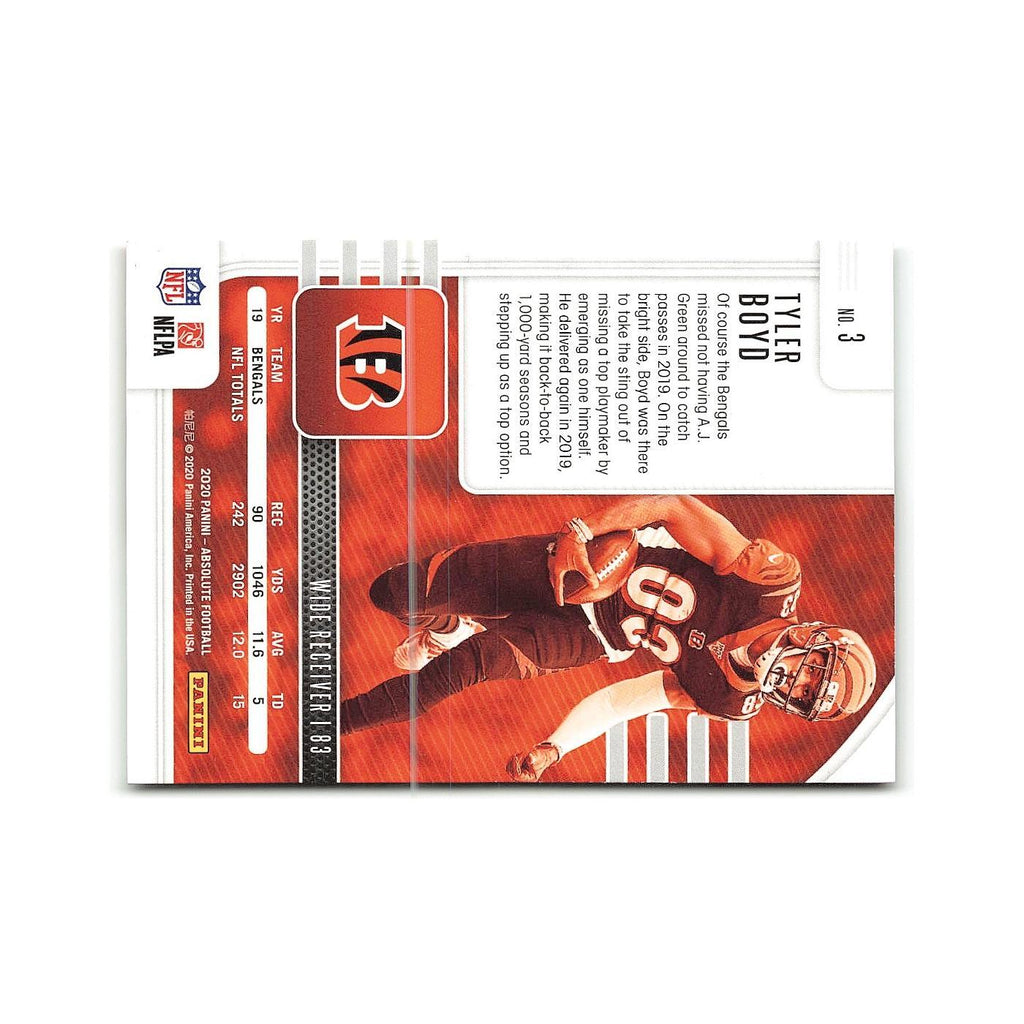 Tyler Boyd 2020 Panini Absolute #10 Cincinnati Bengals Football Card NM