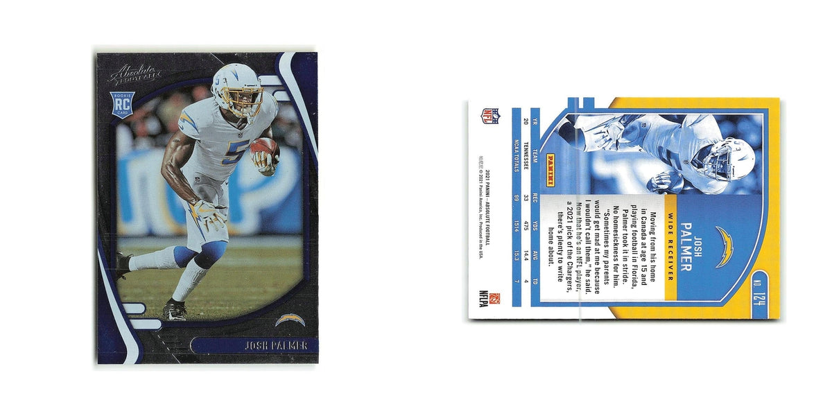 Josh Palmer Rookie 2021 Panini Absolute #124 Los Angeles Chargers NM