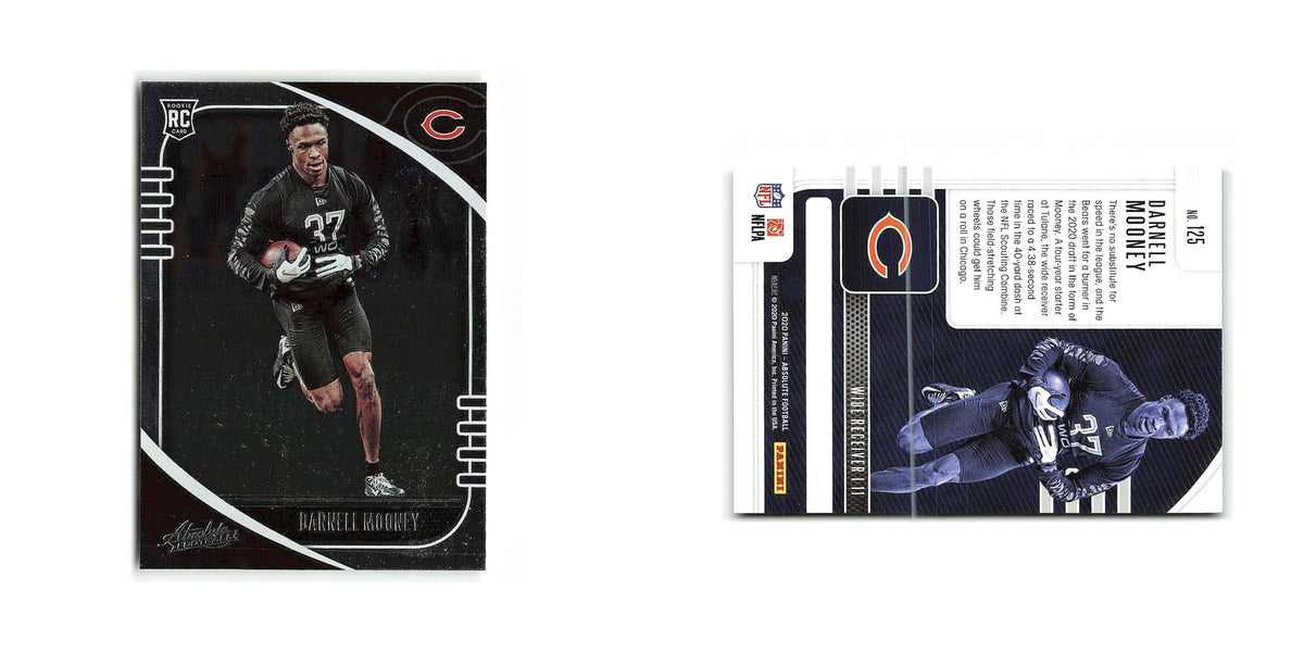 Darnell Mooney Rookie 2020 Panini Absolute #125 Chicago Bears Football Card NM