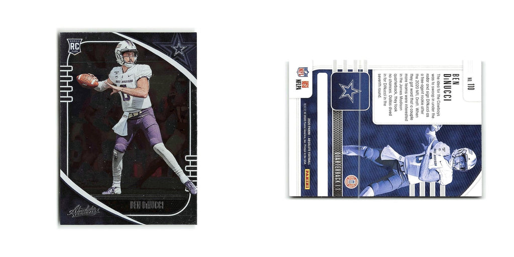 Ben DiNucci Rookie 2020 Panini Absolute #110 Dallas Cowboys Football Card NM