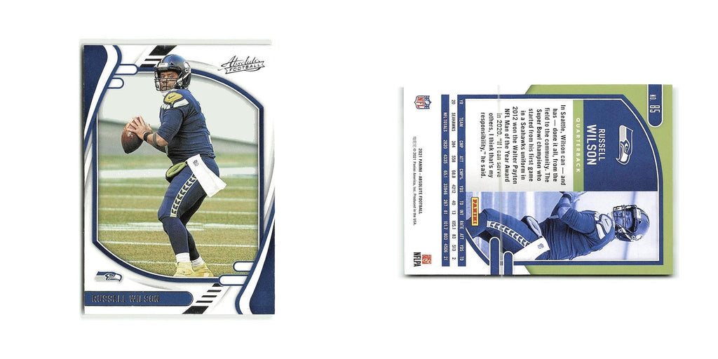 Russell Wilson 2021 Panini Absolute #85 Seattle Seahawks Football Card NM
