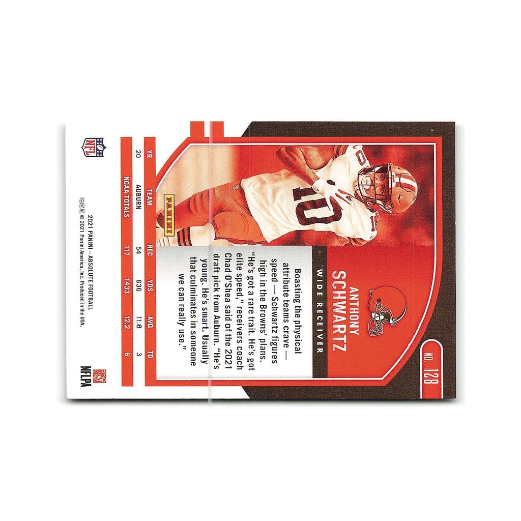 Anthony Schwartz Rookie 2021 Panini Absolute #128 Cleveland Browns NM