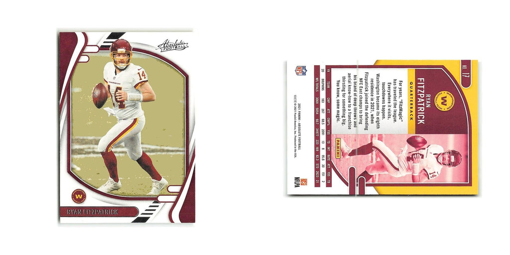 Ryan Fitzpatrick 2021 Panini Absolute #17 Washington Football Team NM