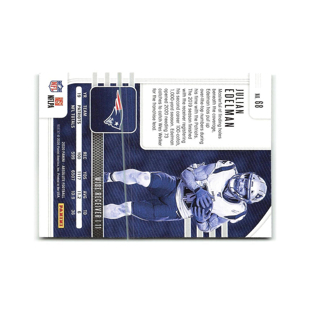 Julian Edelman 2020 Panini Absolute Green #68 New England Patriots NM