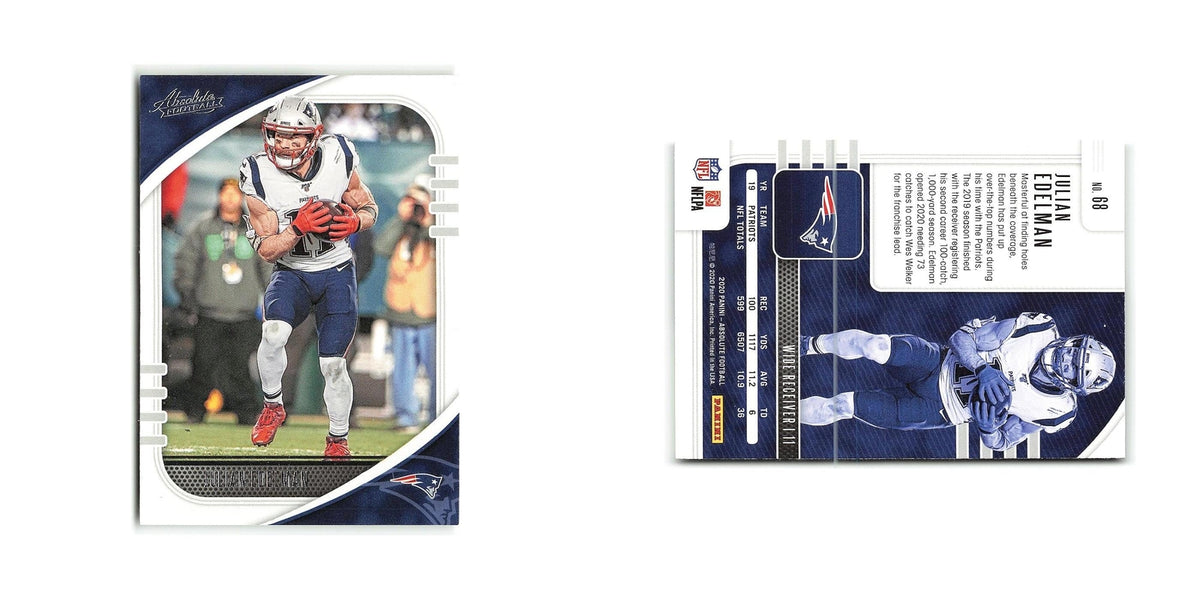 Julian Edelman 2020 Panini Absolute #68 New England Patriots Football Card NM