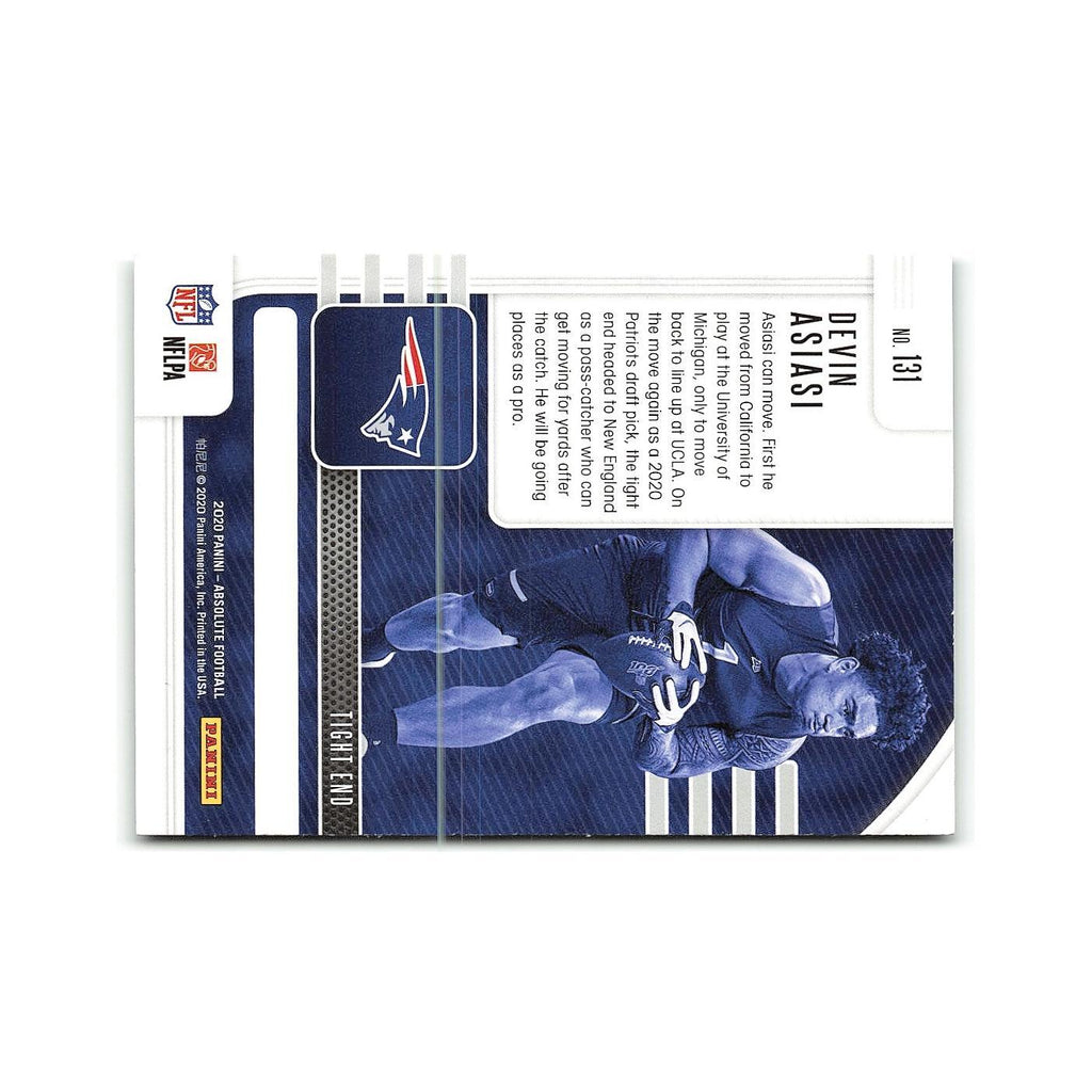 Devin Asiasi Rookie 2020 Panini Absolute #131 New England Patriots NM